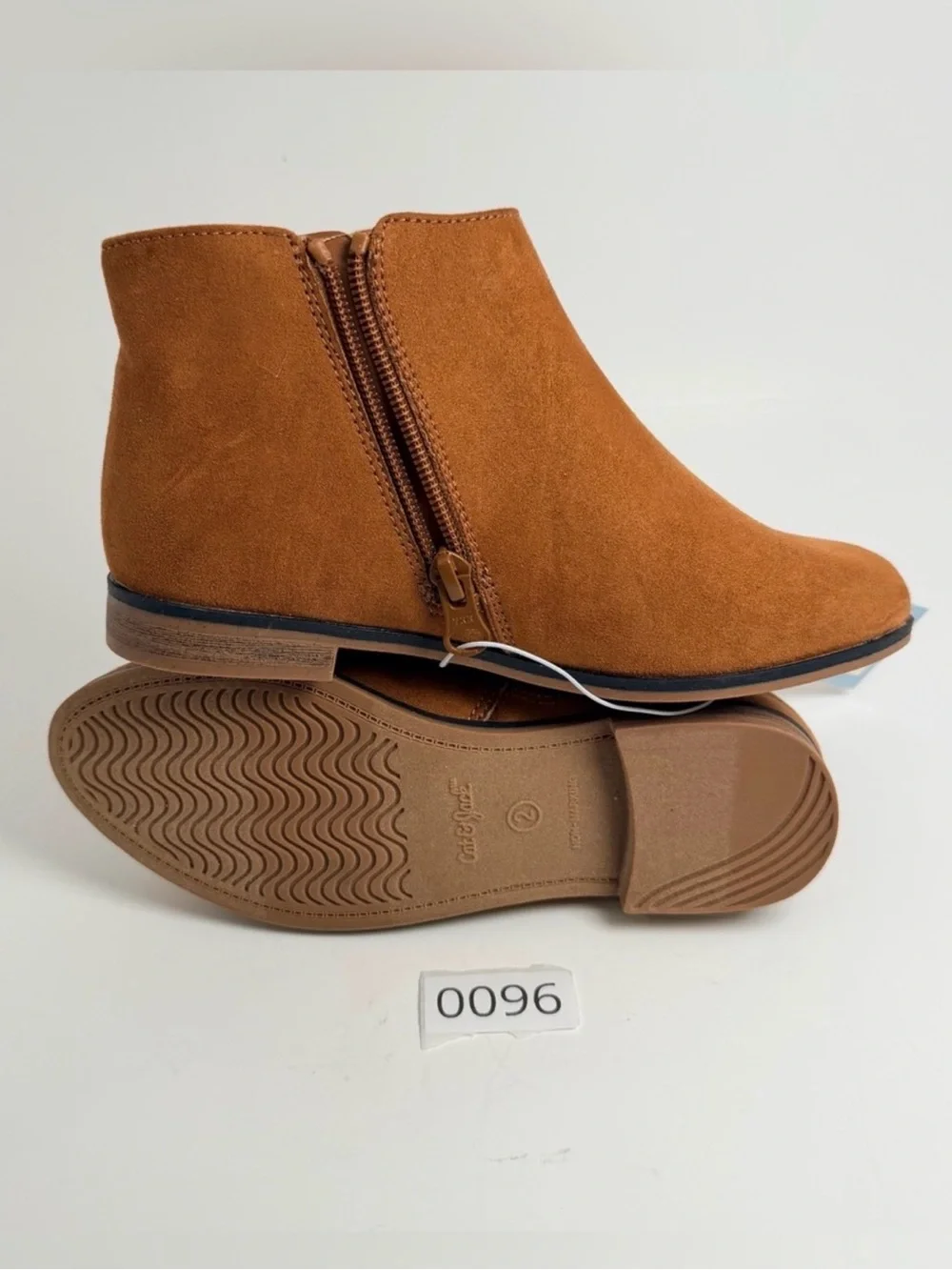 Cat & Jack Toddler Girls Cognac Suede Ankle Boots
